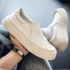 Man Thick Sole Casual Board Shoes Slip On Lazy Sneakers Versatile Trendy Footwear Student Daily Commute Street Walking Shoes