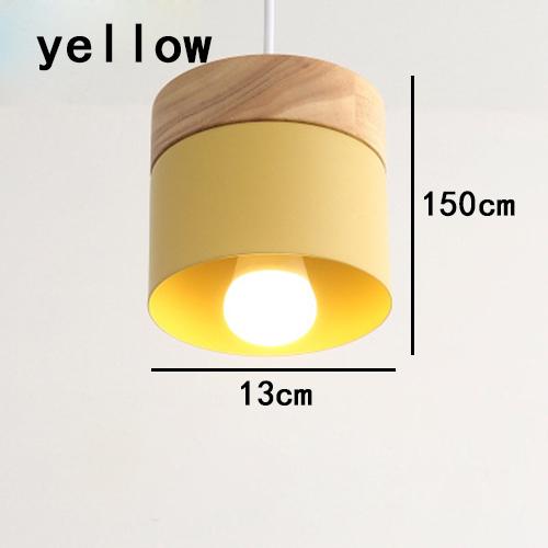 

Nordic Simple Подвесной светильник Vintage Macaron Iron Wood Подвесной светильник Для спальни Дома Кафе Ресторана Другие спальни Подвесной светильник Without bulb