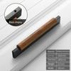 Wood Handles Cabinet Pulls Modern Black Kitchen Doors Drawer Kids Gold Adjustable Knobs  For Furniture Bronze In Cabinet Pulls