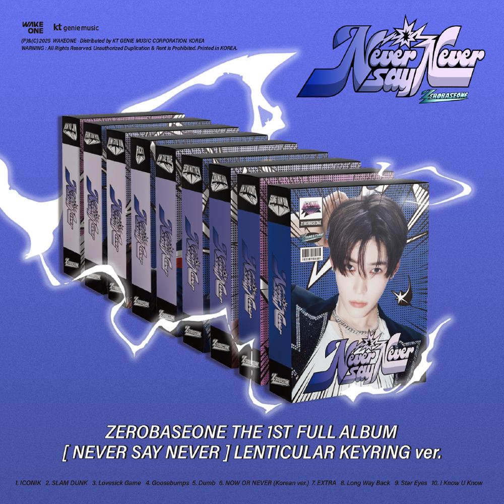 Pre-order ZEROBASEONE 1st Full Album NEVER SAY NEVER Lenticular Key Ring ver.