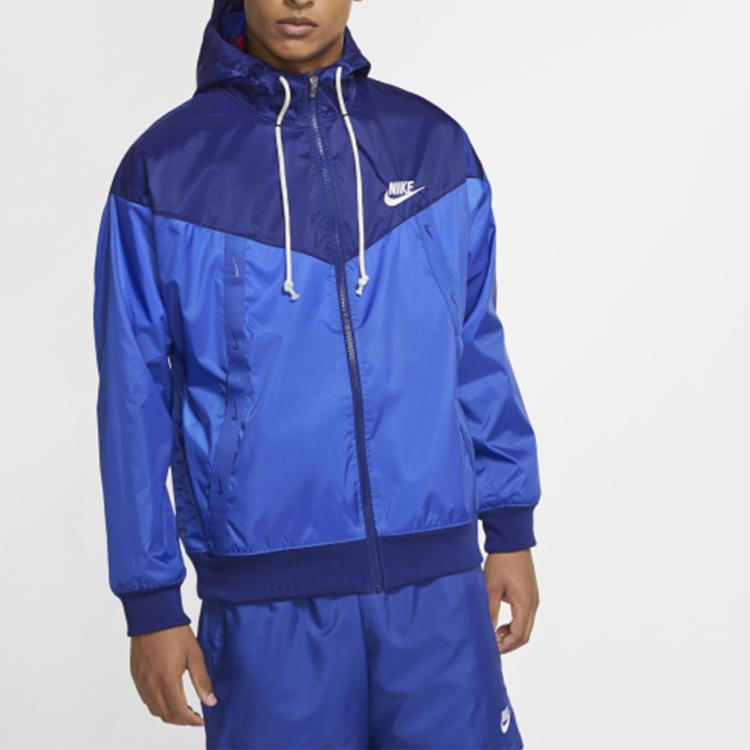 Nike Sportswear Windrunner Hooded Jacket Men Outerwear Deep-Royal-Blue CU4514-455