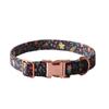 Fashion Dog Collar+Leash+Necktie Set Completes with Colorful Floral Print Bow Perfect for Pets Outstanding in the Crowd