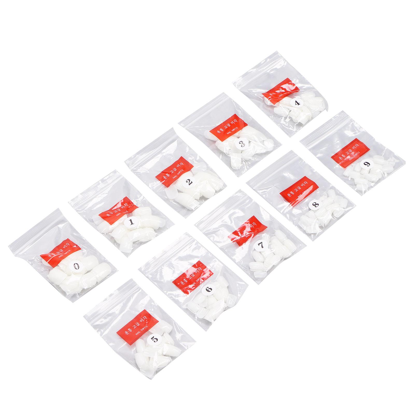 

500Pcs Short Square Nail DIY Art Manicure Salon Full Cover False Nail Tips for Women Natural