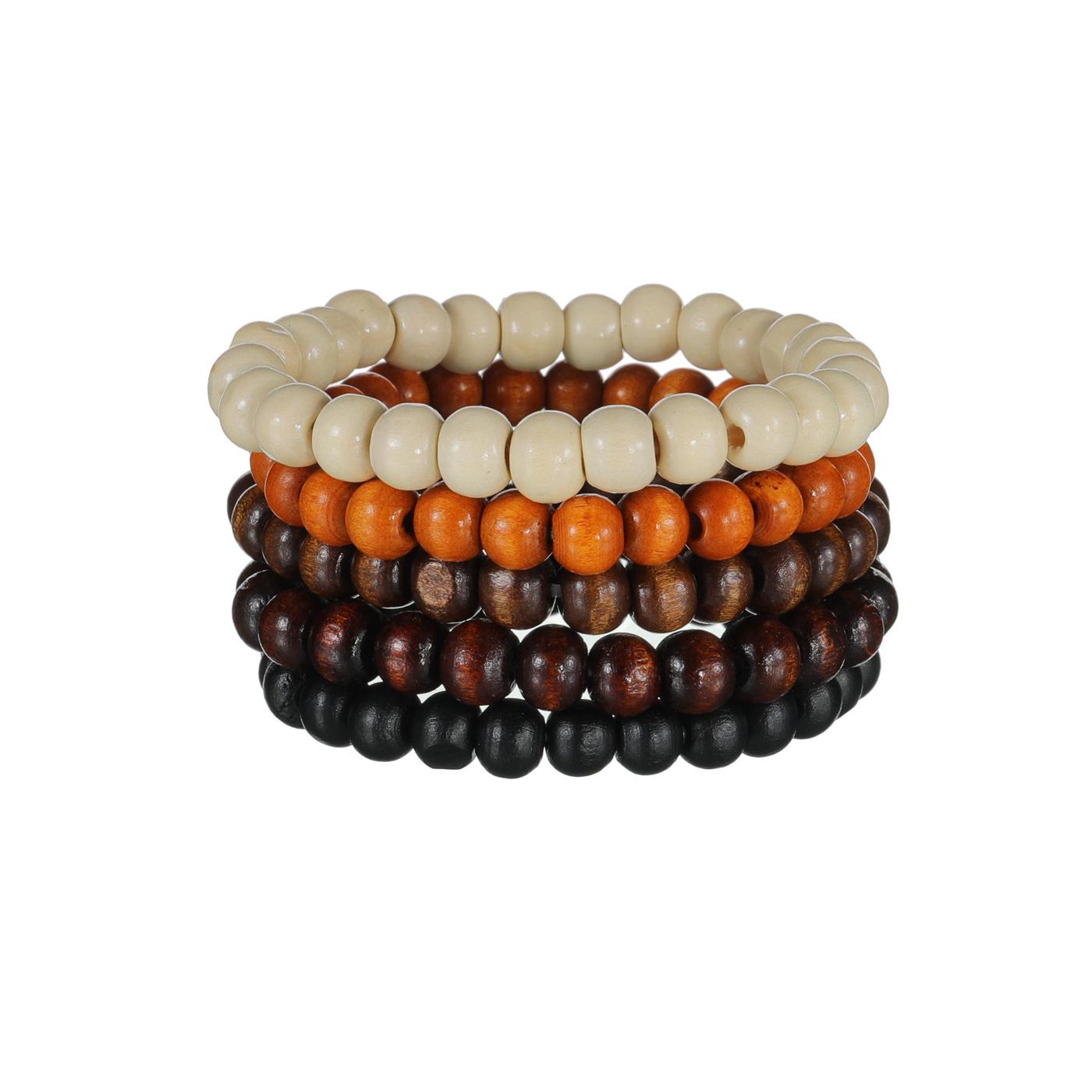 

Набор мужских эластичных браслетов: Вулканический камень, тигровый глаз и деревянные бусины — идеально подходят для поездок на работу, вечеринок и встреч. Bracelet