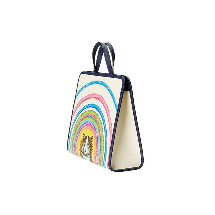 Gucci Cat Logo Print Canvas Tote Bag Kids Tote Bags 605614-USKBN-9194