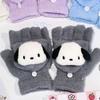 Child gloves For Newborn Baby Glove Winter Cartoon Flip Over Child Glove Cute Girl Gloves Warm Boy Five Finger Homework Glove
