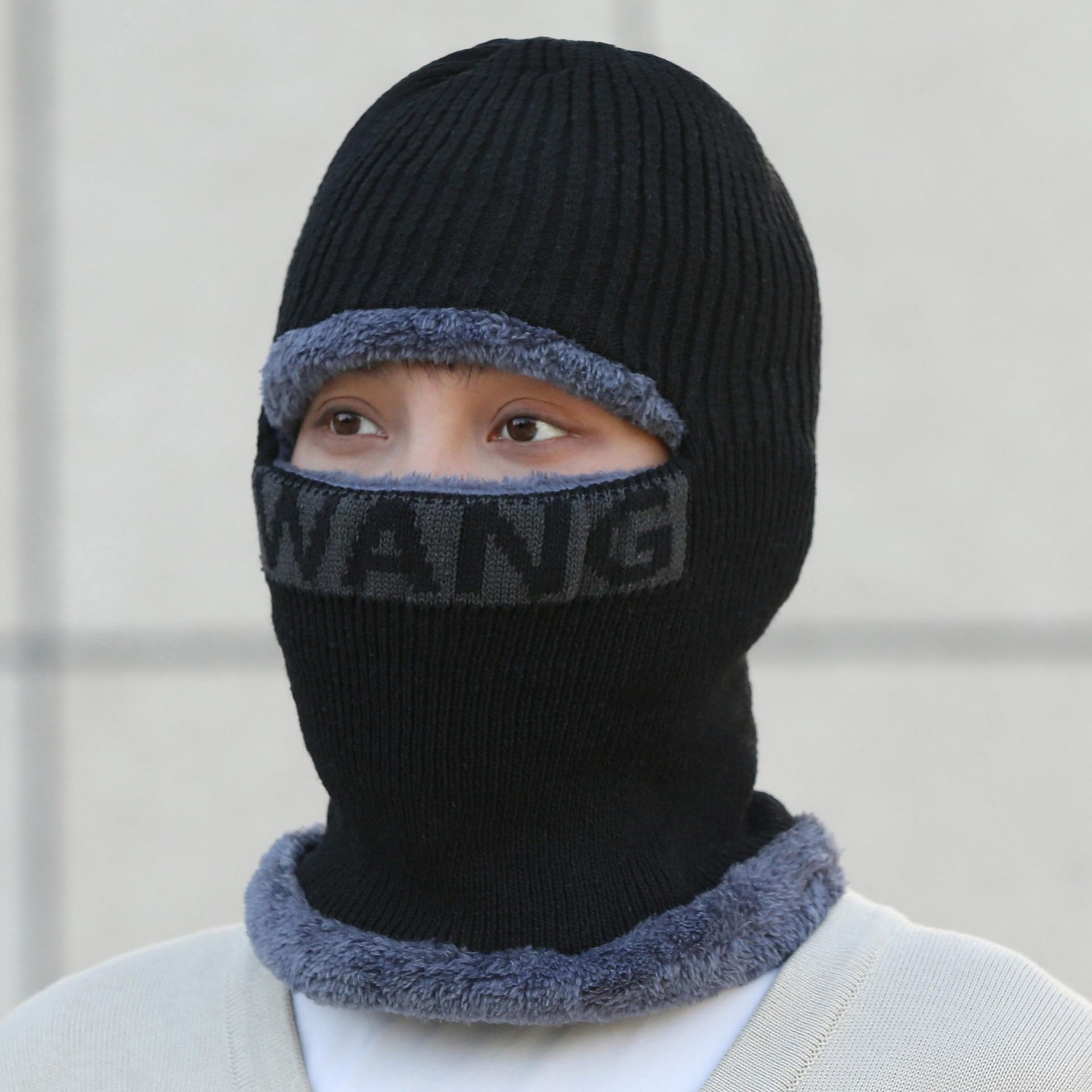 

Мужская и женская цельная вязаная шапка из бархата для езды на велосипеде на открытом воздухе и для тепла зимой