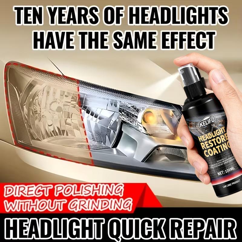 Universal Headlight Lens Restoration Kit - Prevents Yellowing And Oxidation with Bright Headlight Restoration Fluid, Restores Sh