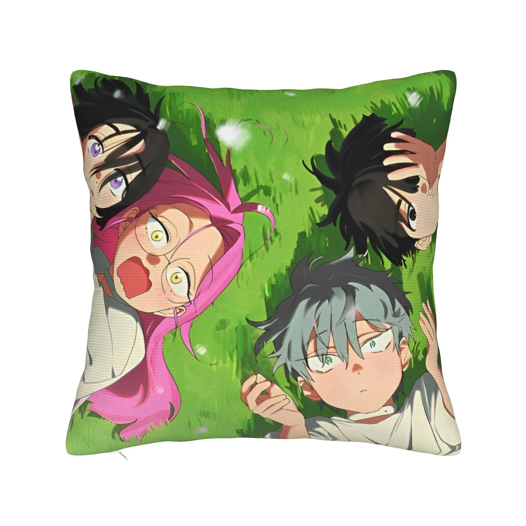 

Alien Stage Anime Square Pillow Cases Cushion Covers Awesome Zipper Decorative Pillowcase for Home 18 30x30cm 12x12in