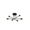 Nordic Industrial Style 6-Head Iron Ceiling Light for Bedroom, Study, or Restaurant