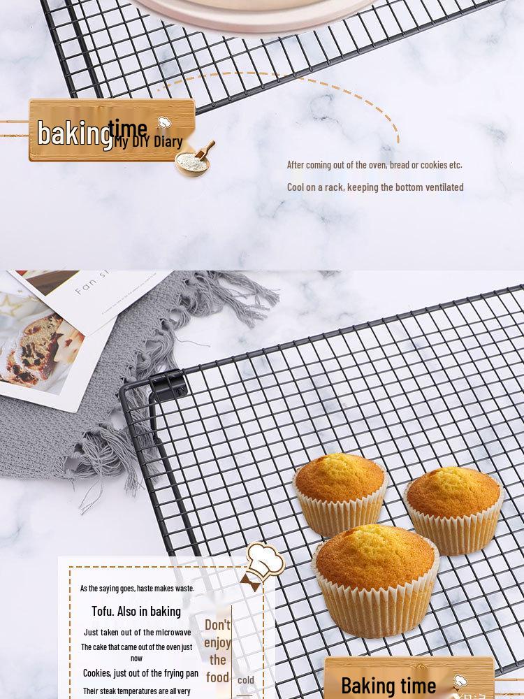 Foldable Non-stick Baking & Cooling Rack – Cake, Bread, Mooncake & Grill