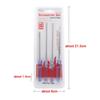 Slotted Cross Hand Screwdriver Set 4Pcs Transparent Blue Handle Manual Repair Tools for Home Garage Workshop