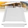 Aramox White RV Screen Door Slider, Prevents Debris, Great Ventilation, Easy Install, Fashionable Design, 12x12 inch Panel, Fits RV Trailer Motor