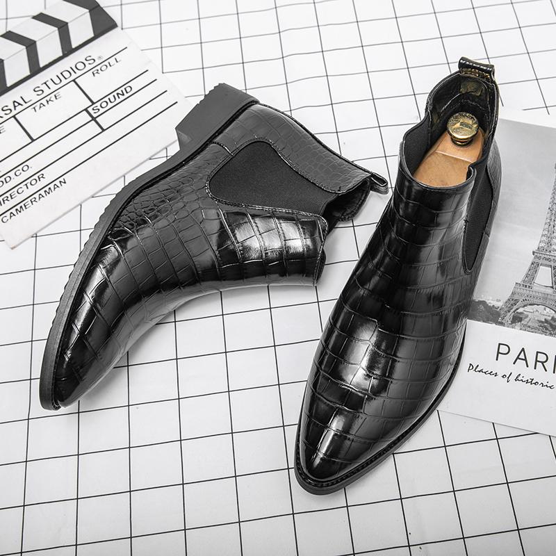 Retro Men Chelsea Boots Fashion Comfortable Ankle Boots For Men Shoes