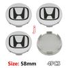 58/69mm Car Wheel Hub Center Caps 4PCS ABS Wheel Rim H Logo Cover for Honda  Civic Accord CR-V Fit Auto Exterior Accessories ajk256