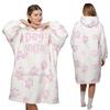 Decke Hoodie Oversize Warm Dicke Deckenhoodie 2in1 XXL Dog Mom Fellwesen [Kb-W40]