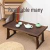 Ancient-Style Chinese Folding Tea and Calligraphy Table - Bay Window, Low Tatami, or Coffee Table