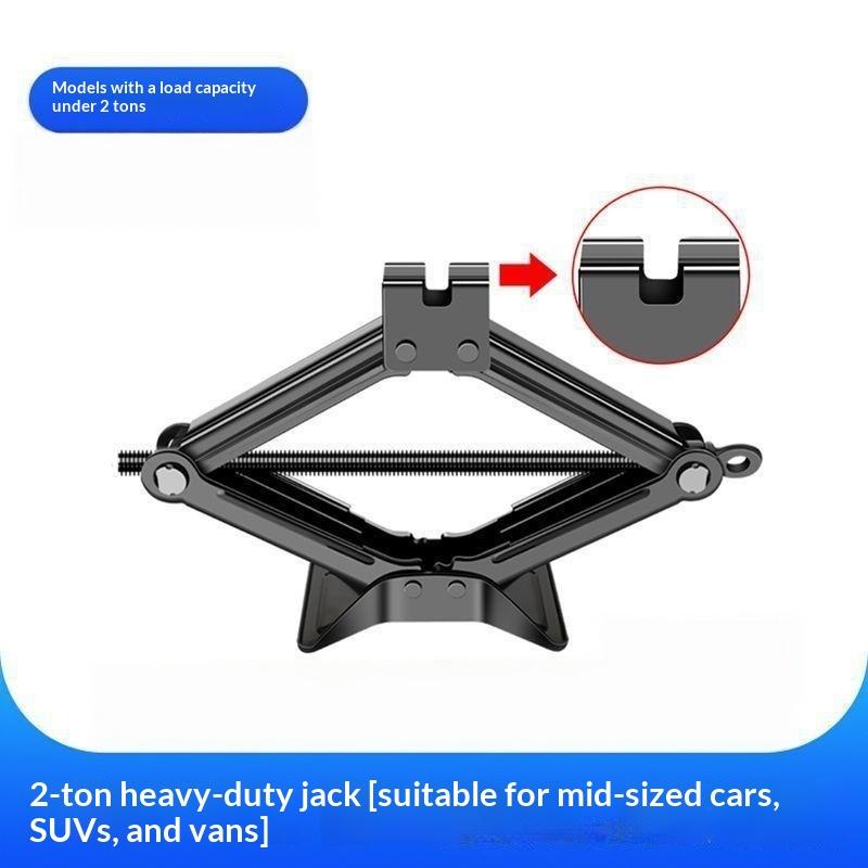 1Pcs Heavy Duty Scissor Car Jack Labor Saving Steel For Tire Change Roadside Emergency