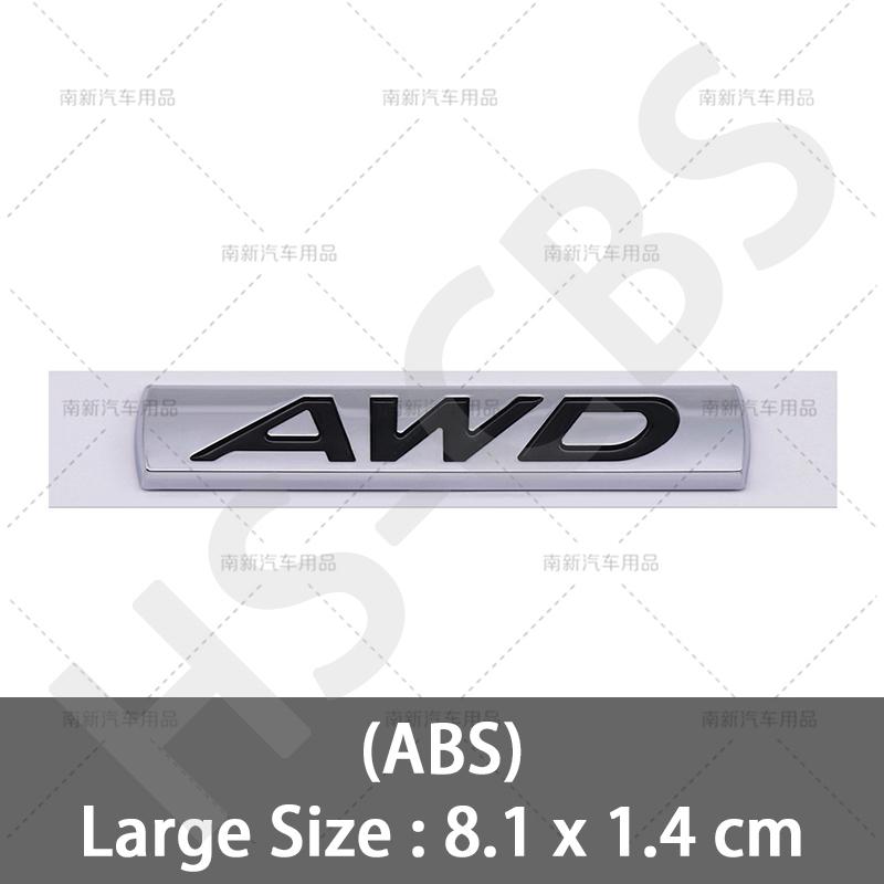 3D ABS Car Styling AWD Emblem Car Rear Trunk Tailgate XKHFV2 Sticker Door Fender Badge For M3 M5 CX4 CX5 CX8 ATENZA Axela