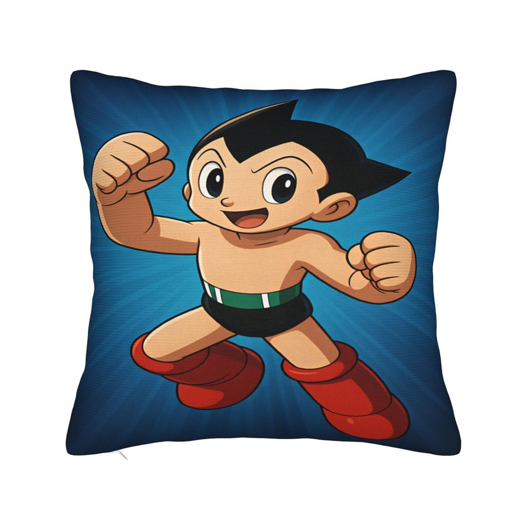 Astro Cartoon Boy Pillow Case  Comfy Pillow Cover For Living Room Sofa Novelty Pillowcases