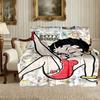 1pc Betty Boop Blanket, Super Cozy Printed Home Blanket, All-Season Warmth