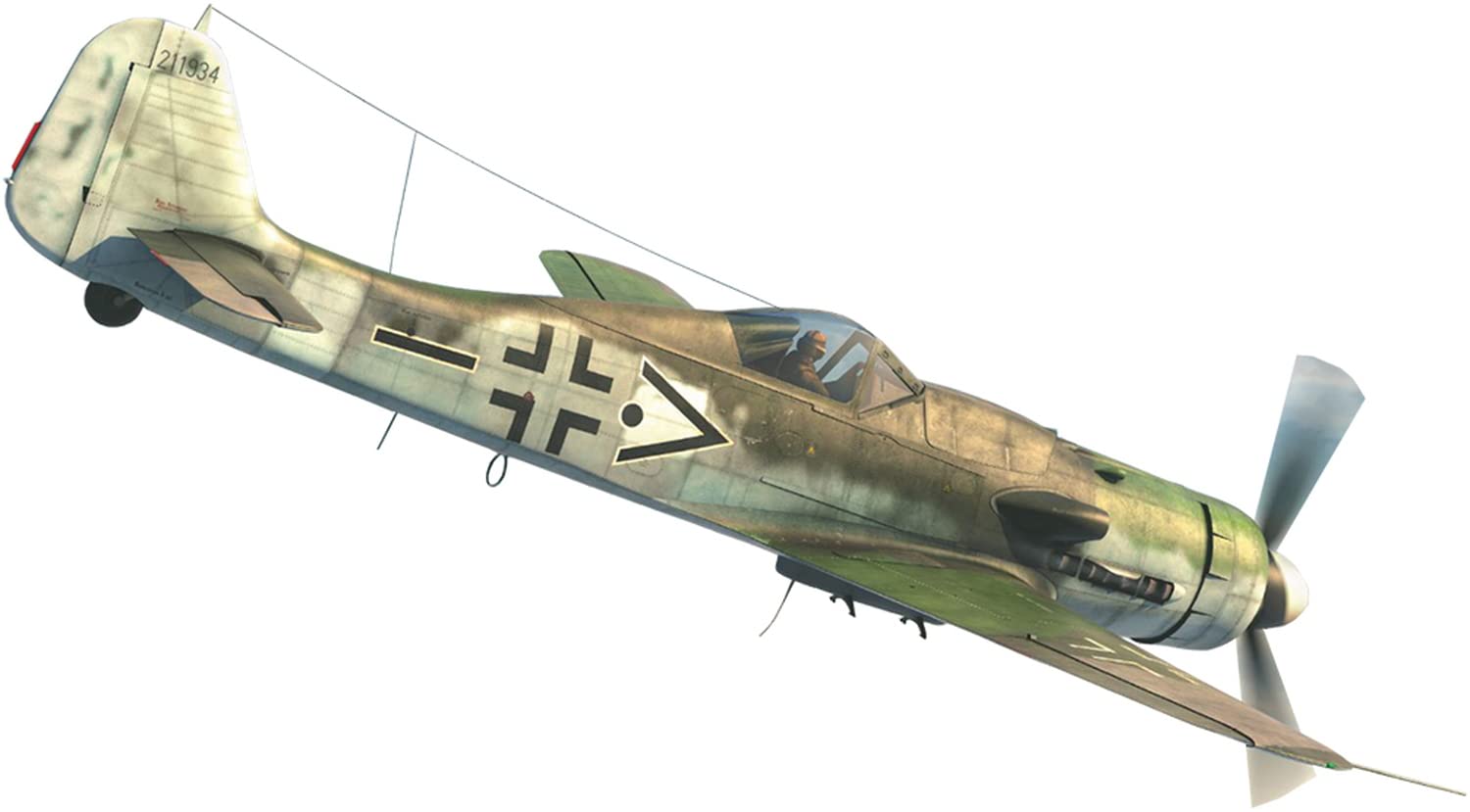 

IBG Масштаб 1/72 Німецький винищувач Focke-Wulf Fw 190D-9, Остання серія, Завод у Марієнбурзі, Пластикова модель, PB72532