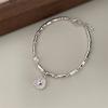 925 Silver Bracelet Partial Pearls Knots Bracelets for Women Fashion Luxury Design Bead Charm Bracelet Party Jewelry