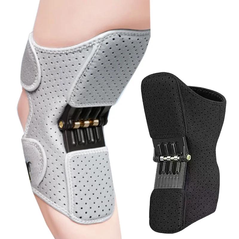 Joint Support Knee Pad Adjustable Strap Breathable Knee Compression Sleeve Spring Loaded Knee Support Brace New