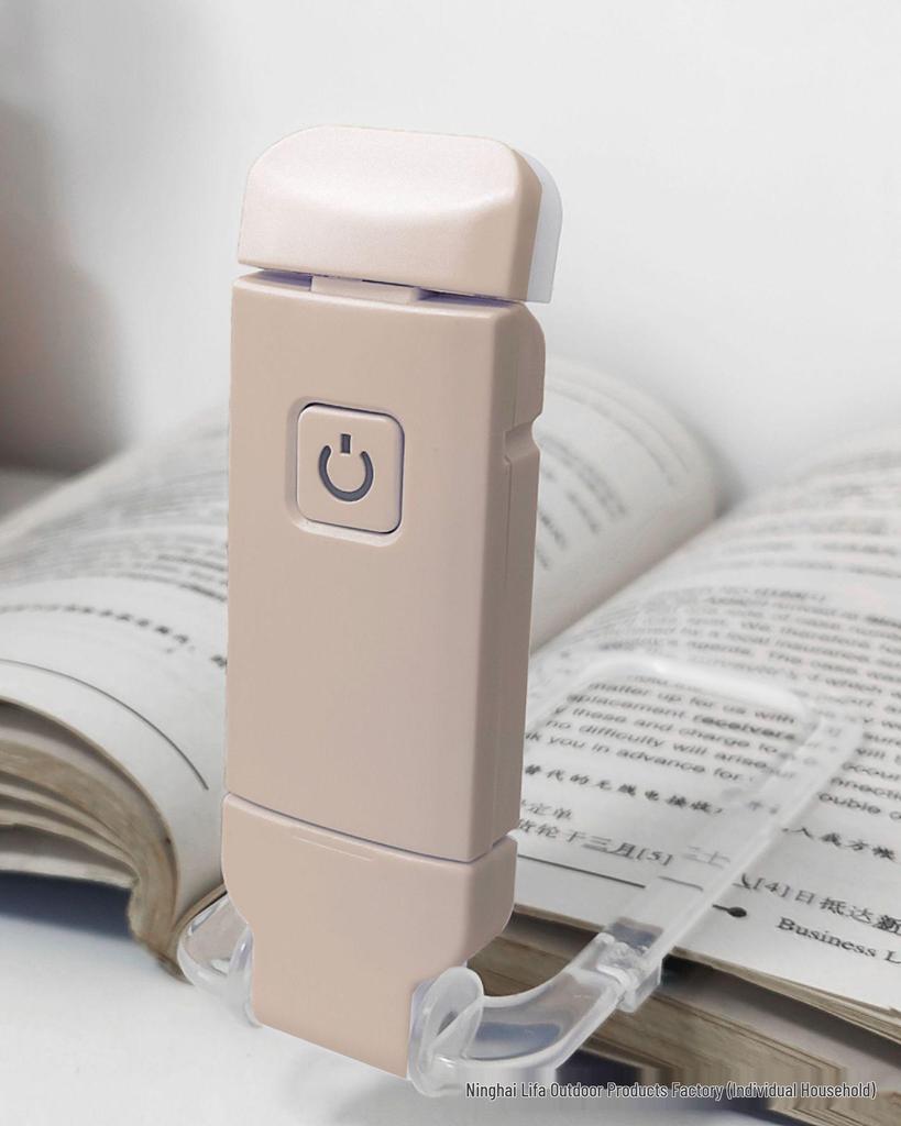 LED Mini USB Rechargeable Foldable Book Light - Portable, Eye-Protection Clip Lamp for Reading