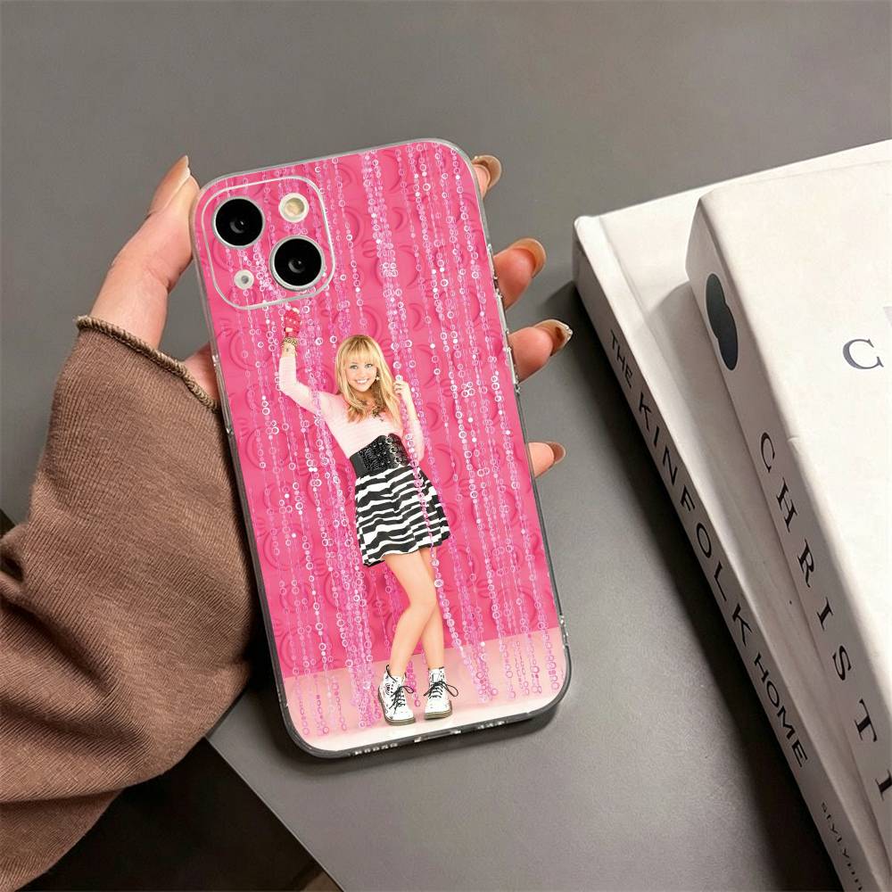 H-Hannah Montana Phone Case For iPhone17,16,15,14,13,12,11 Plus,Pro Max Soft Transparent Cover