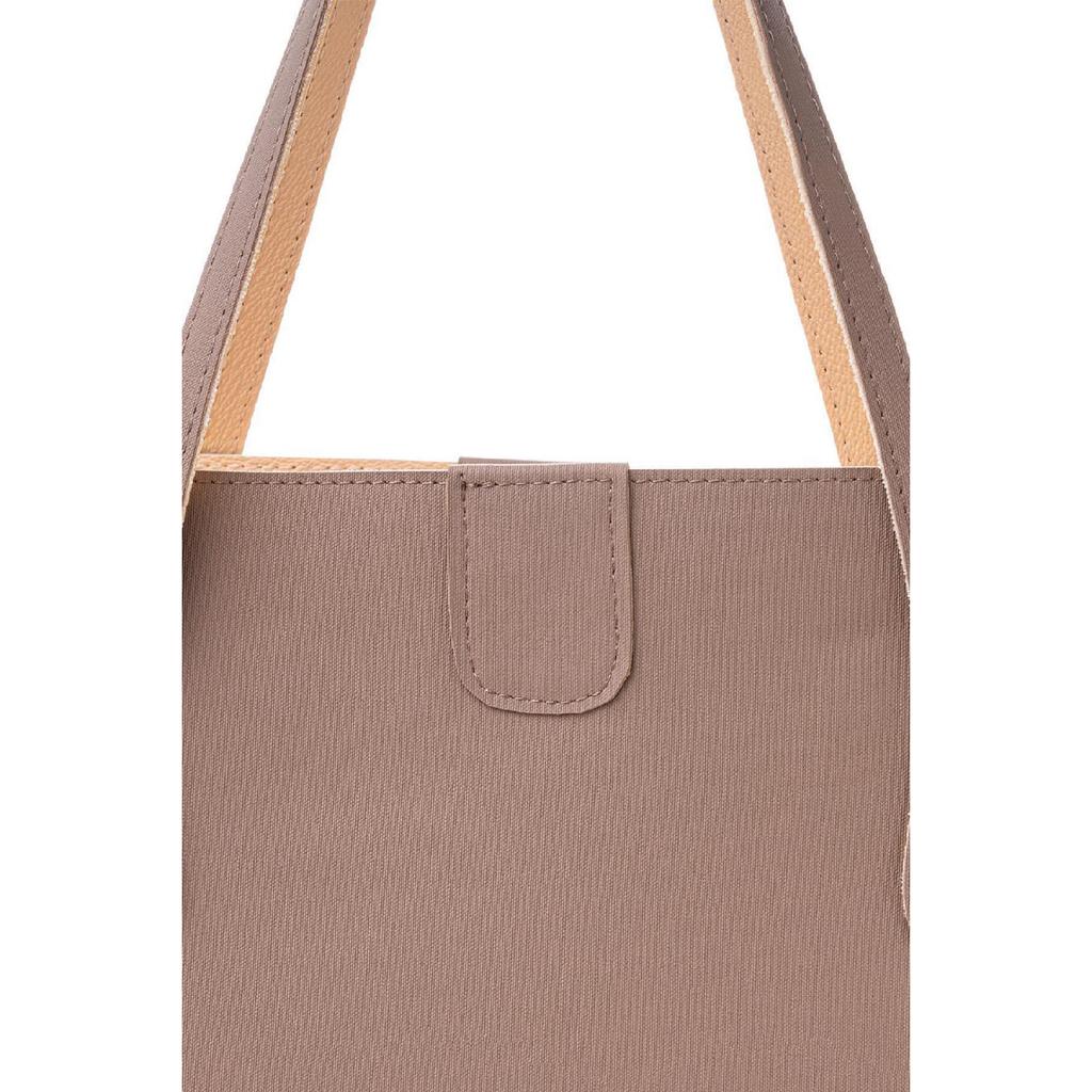 Woman Big Artificial Leather Tote Shoulder Bag