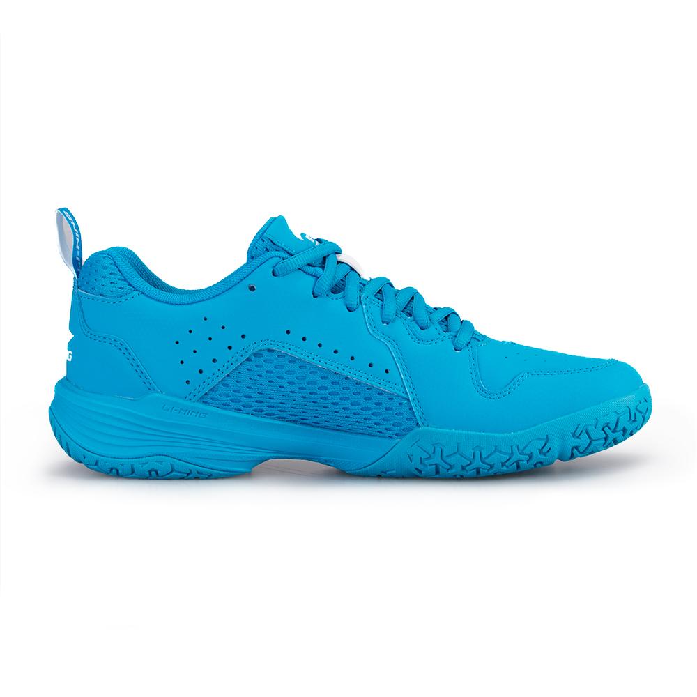 Li Ning Flying Eagle Seamless Sports Wear Resistant Waterproof Breathable Low Top Badminton Shoes Unisex sneaker Blue AYTU001-4