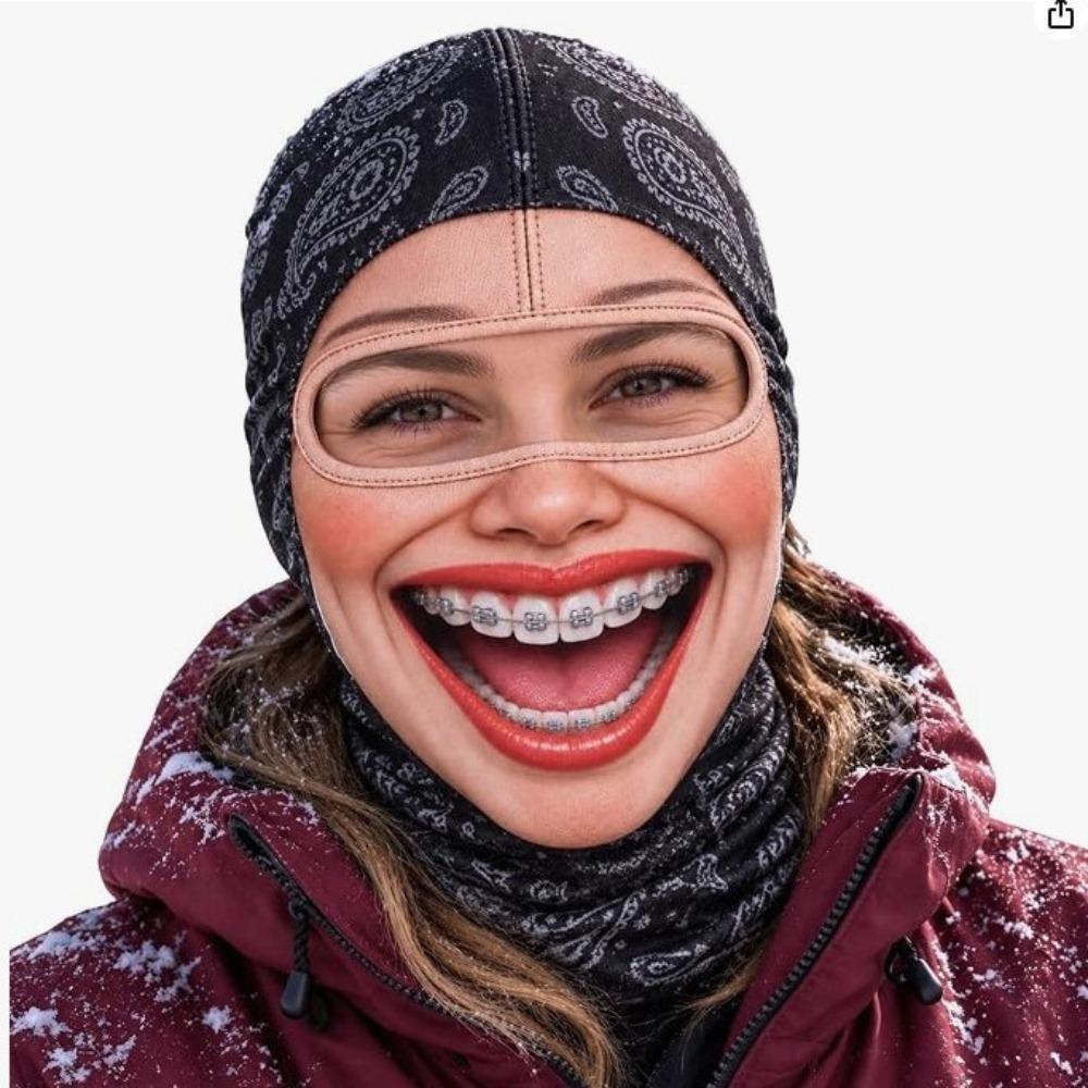 Funny Motorcycle Riding Mask Unisex Size Neck Hood Helmet Liner Funny Prank Mask Halloween
