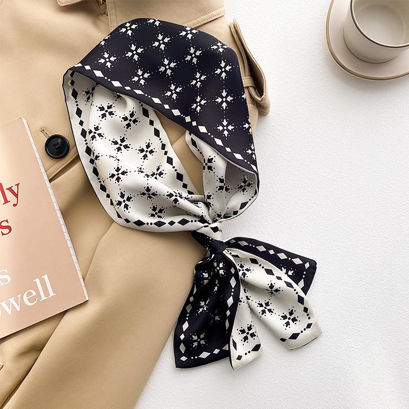 Skinny Neckerchief Long Hair Ribbons Scarfs Women Fashion Headbands Neck Scarves 13x110cm