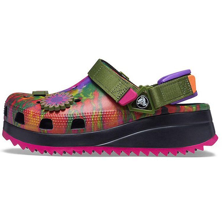 Crocs Classic Hiker Clog Peace Out Green Tie Dye Unisex 207295-988 36-37
