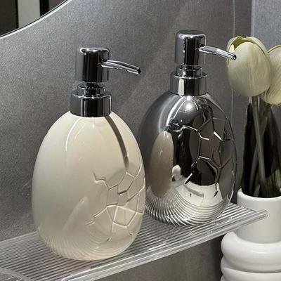 Frasco de loção de cerâmica para prensa, shampoo, lavagem corporal, desinfetante para as mãos, frasco dispensador