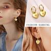 Heart Drop Earring Women, Dainty Huggies Stainless Steel, Love Shape Heart Hoops for Her Gift