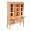 1:12 Scale Dollhouse Miniature Cabinet Wooden Unpainted Miniature Cupboard with Drawers