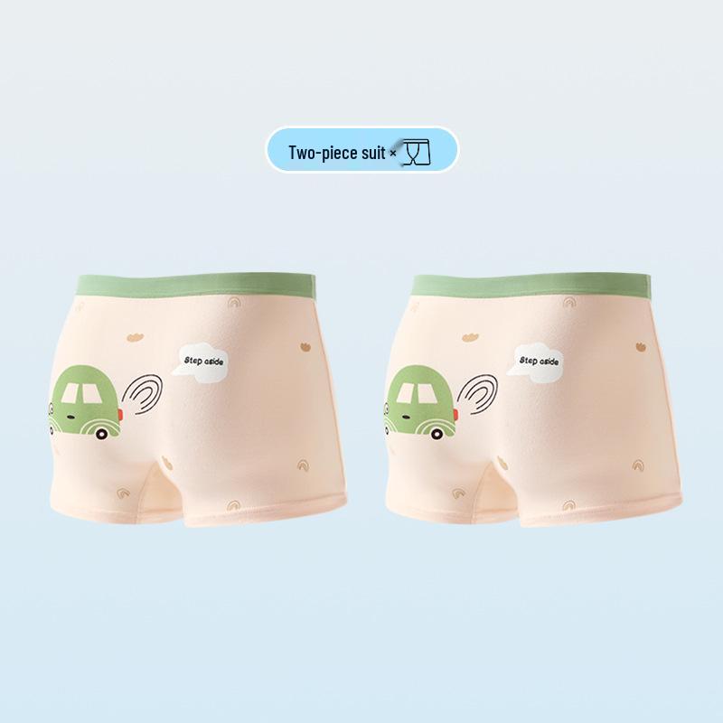 Set of 26 New Boys' Cotton Boxer Briefs - Antibacterial, Skin-Friendly, Breathable Four-Corner Shorts