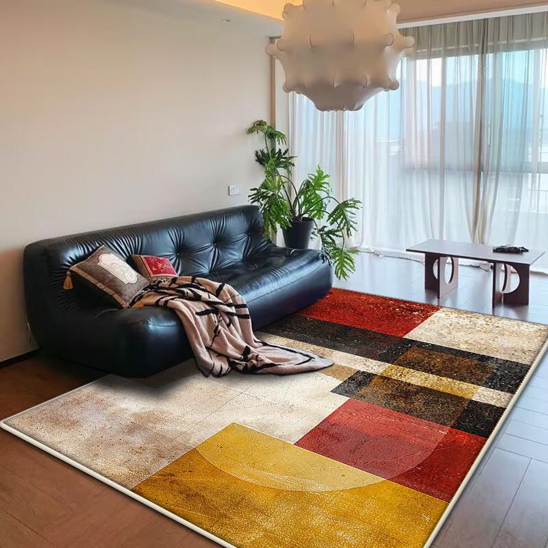 

Nordic Style Abstract Large Rugs for Living Room Modern Decoration Home Carpet Light Luxury Bedroom Rug Non-slip Washable Mat 1.9x2.9ft(60x90cm)