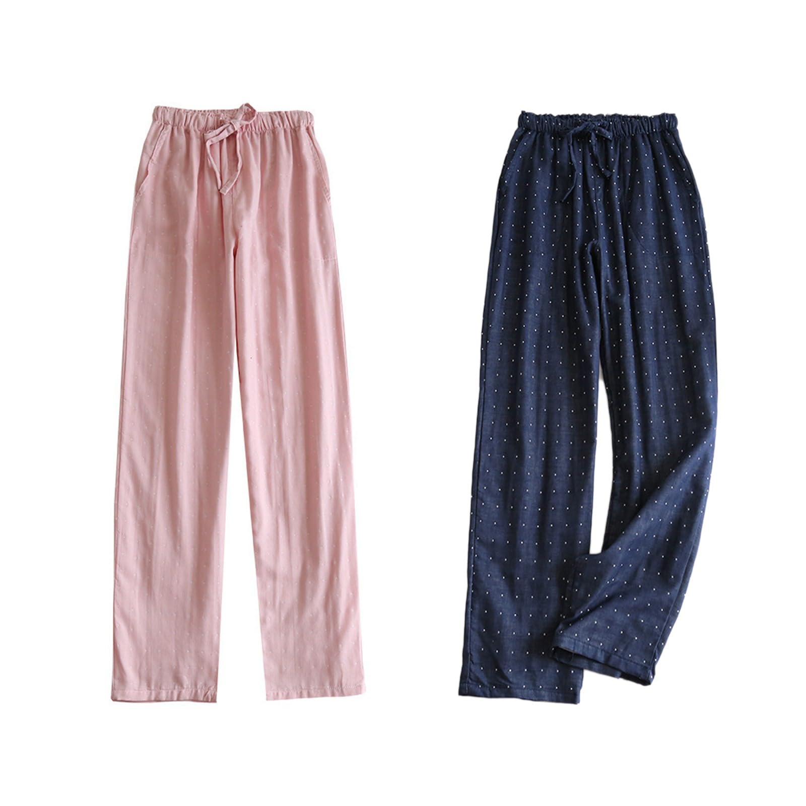 

Pajama Pajama Easy Pants [Niliv] Bottoms, Pants, Roomwear, Cotton, Women s, Pants, Spring, Summer, Autumn, Skin-Friendly, Thin, Loungewear, (Pink +