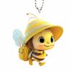 2D Flat Backpack Bee Pendant Cute Bee Xmas Tree Hanging Ornaments  Rearview Mirror Accessories
