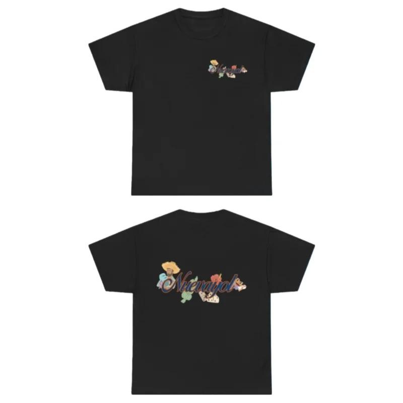 Fashion Hip Hop Clothes Zanger Bad Bunny DTMF Wereldtournee Merchandise Puur Katoenen T-shirt Voor Mannen En Vrouwen Zomer Mode Casual Korte Mouwen Shirt XL beige