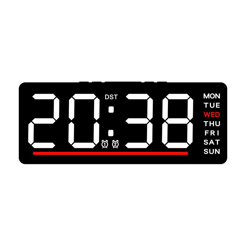 Wielofunkcyjny Cyfrowy Budzik LED - Cichy, Prosty Design dla Dziecięcego Stolika Nocnego