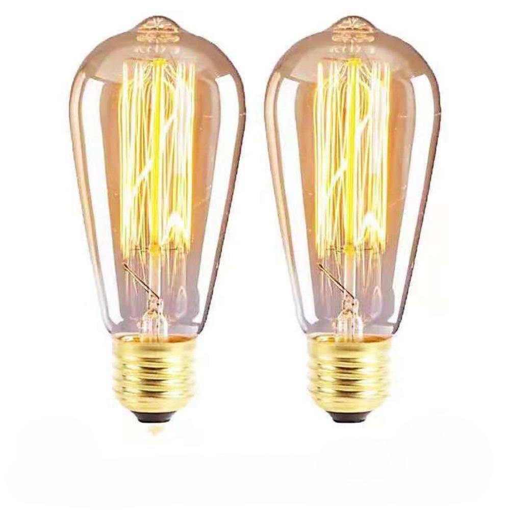 Retro Edison Bulb E27 220V 40W ST64 G80 G95 G125 Ampoule Vintage Edison Bulb Incandescent Lamp Filament Light Bulb Home Decor