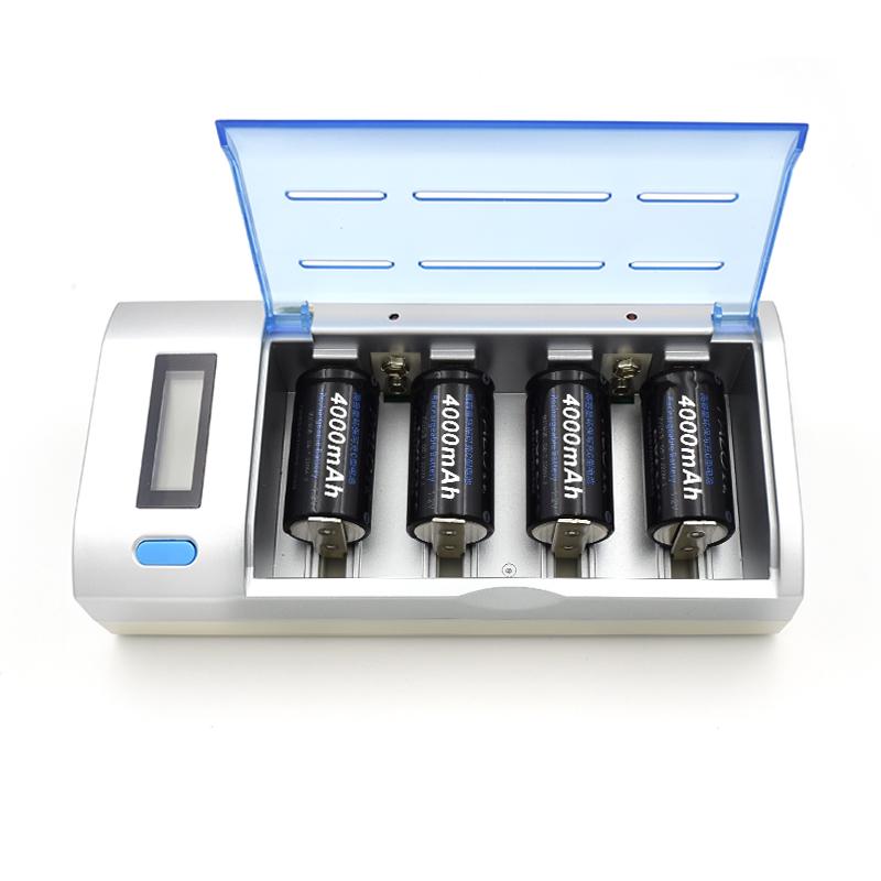 4 Slots LCD Display Battery Charger For Nimh Nicd AA/AAA/SC/C/D/9V Rechargeable Battery