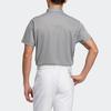 Adidas Solid Color Straight-Cut Short Sleeve Polo Shirt Men Tops Gray HS9046