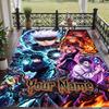 Custom Text Jujutsu Kaisen Pattern Floor Rug Soft Indoor Carpet Mat Living Room Bedroom
