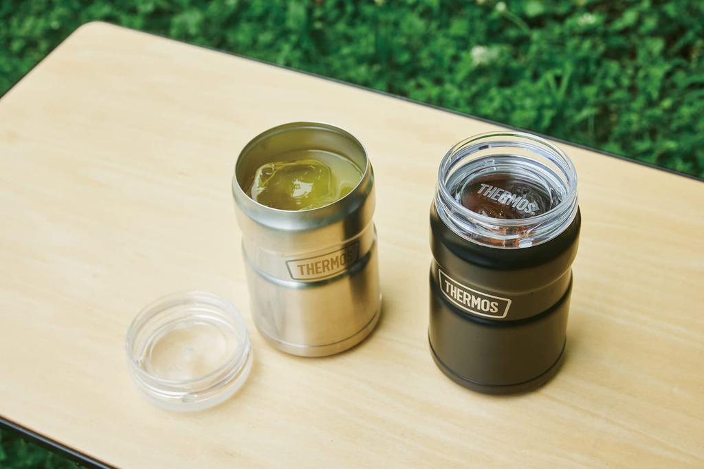 Thermos Outdoor Series Insulated Can Holder for 350ml Stainless S Cans, 2-Way Type, Steel, ROD-0021