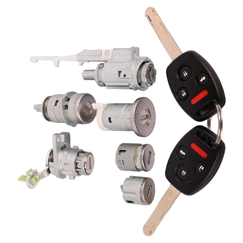 Ignition Switch Door Barrel Trunk Lock W/Keys For Honda Accord 2003-2007